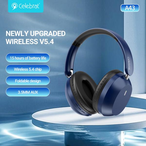 Celebrat A43 Over-Ear Bluetooth Wireless Headphones