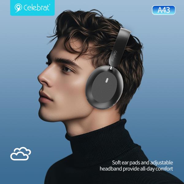Celebrat A43 Over-Ear Bluetooth Wireless Headphones