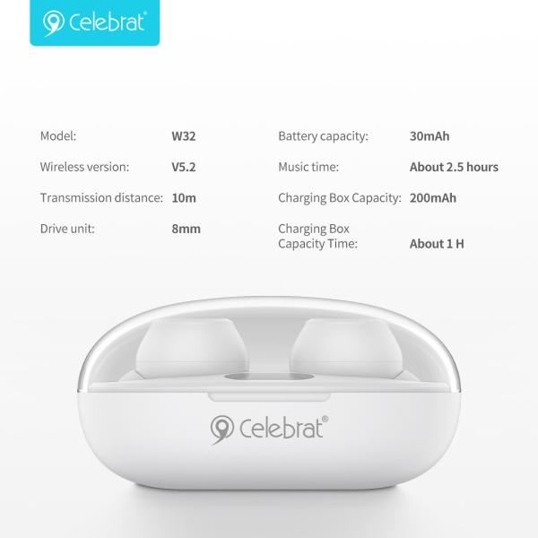 Celebrat W32 Mini TWS Wireless Earbuds