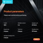 Celebrat W61 TWS Wireless Earbuds