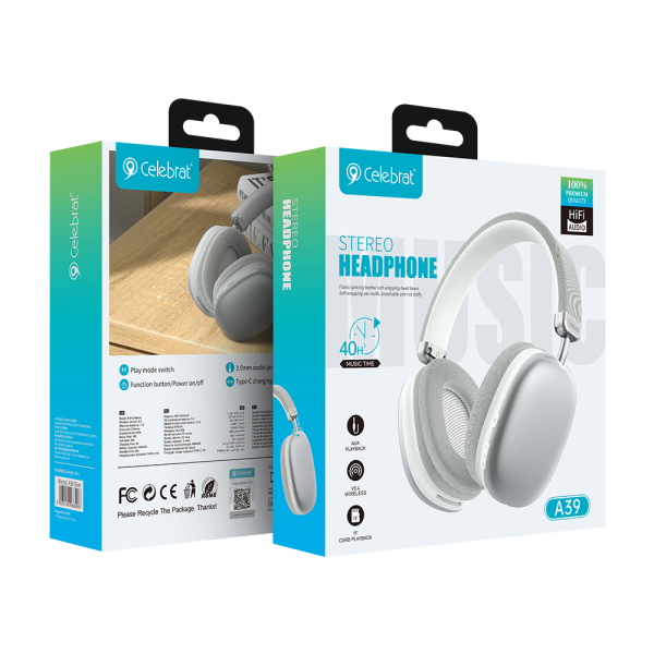 Celebrat A39 Bluetooth Wireless Headphones