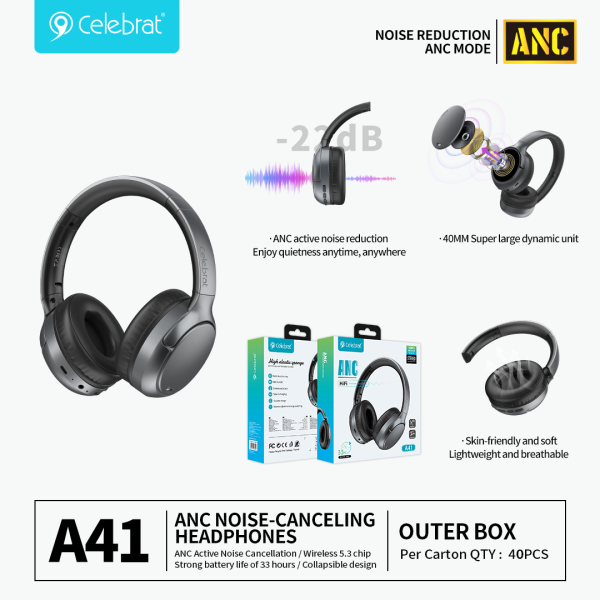 Celebrat A41 Bluetooth Wireless Headphones