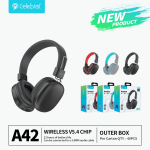 Celebrat A42 Foldable Bluetooth Wireless Headphones