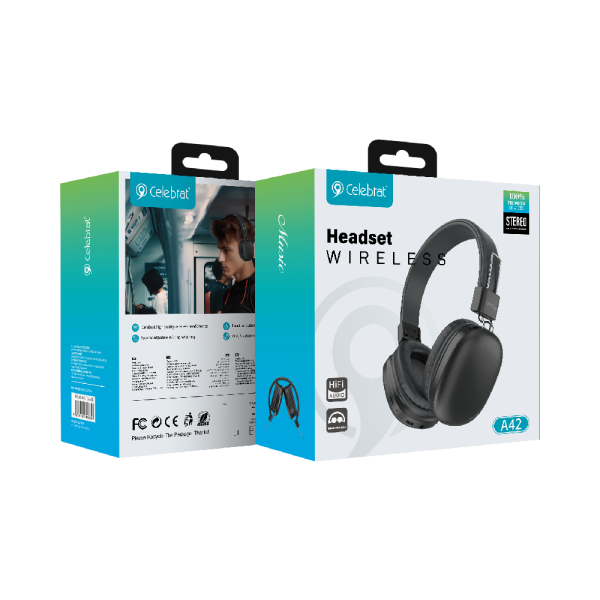Celebrat A42 Foldable Bluetooth Wireless Headphones