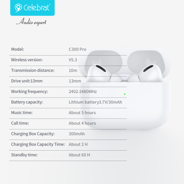Celebrat C300-Pro TWS Earbuds