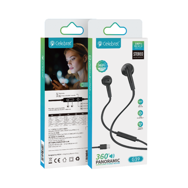 Celebrat G39 Wired Earphones