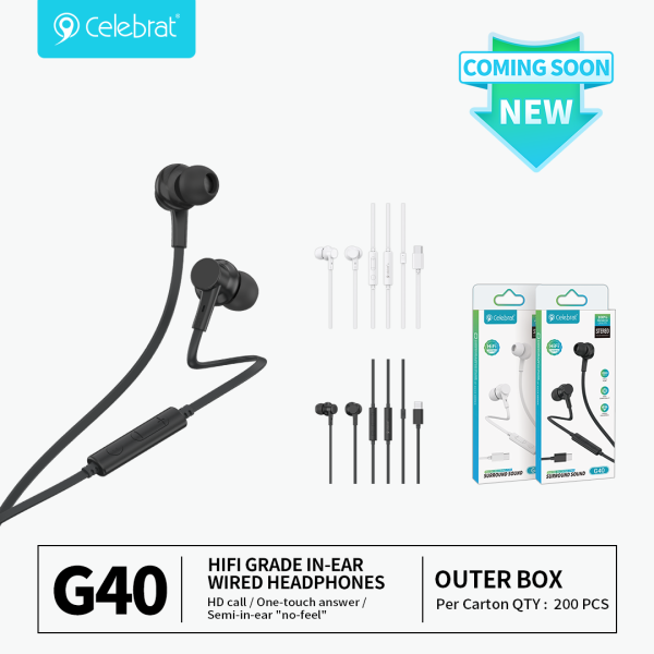 Celebrat G40 Type-C Wired Earphones