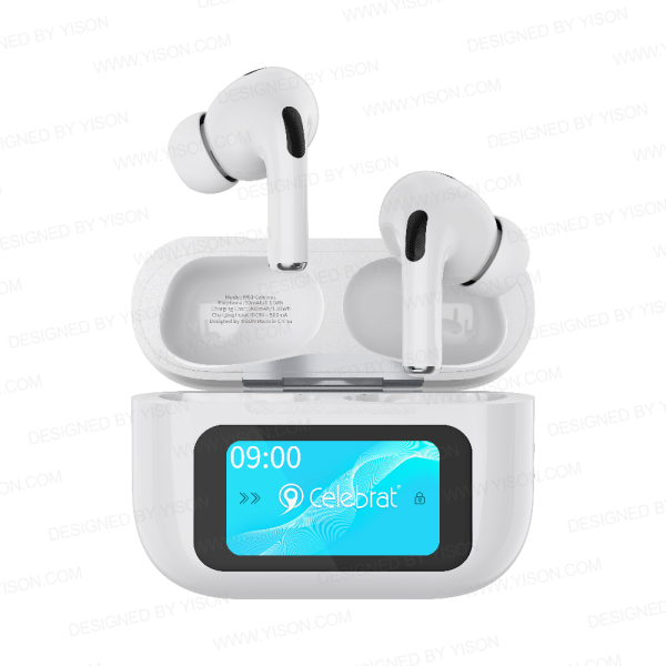Celebrat W63 ANC TWS Earbuds with Smart Touch Screen
