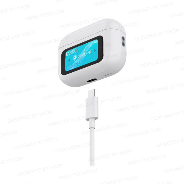 Celebrat W63 ANC TWS Earbuds with Smart Touch Screen